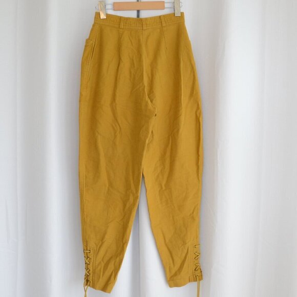 Vintage Laura Ashley Barrel Pants Jodhpur Lace Up Sz 4 - Picture 2 of 8